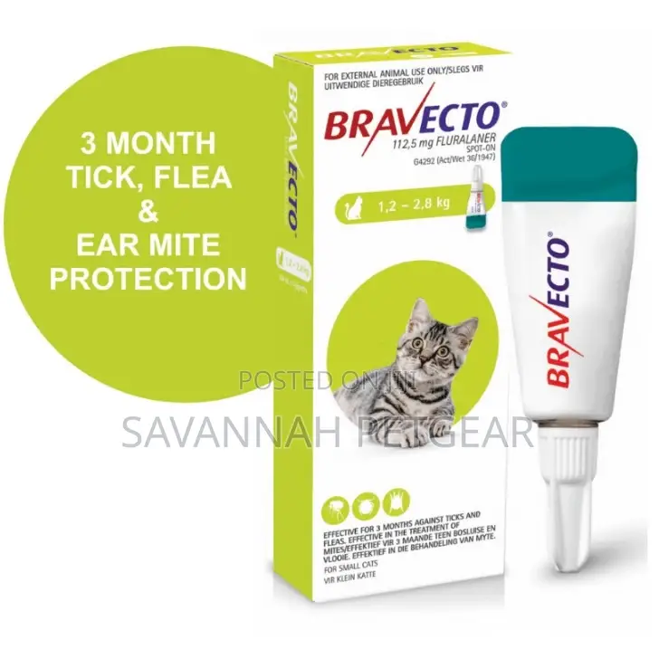 Bravecto Spot-On Flea Tick Solution for Small Cats