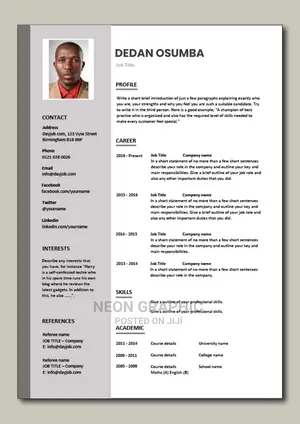 Curriculum Vitae (Cv) Writing