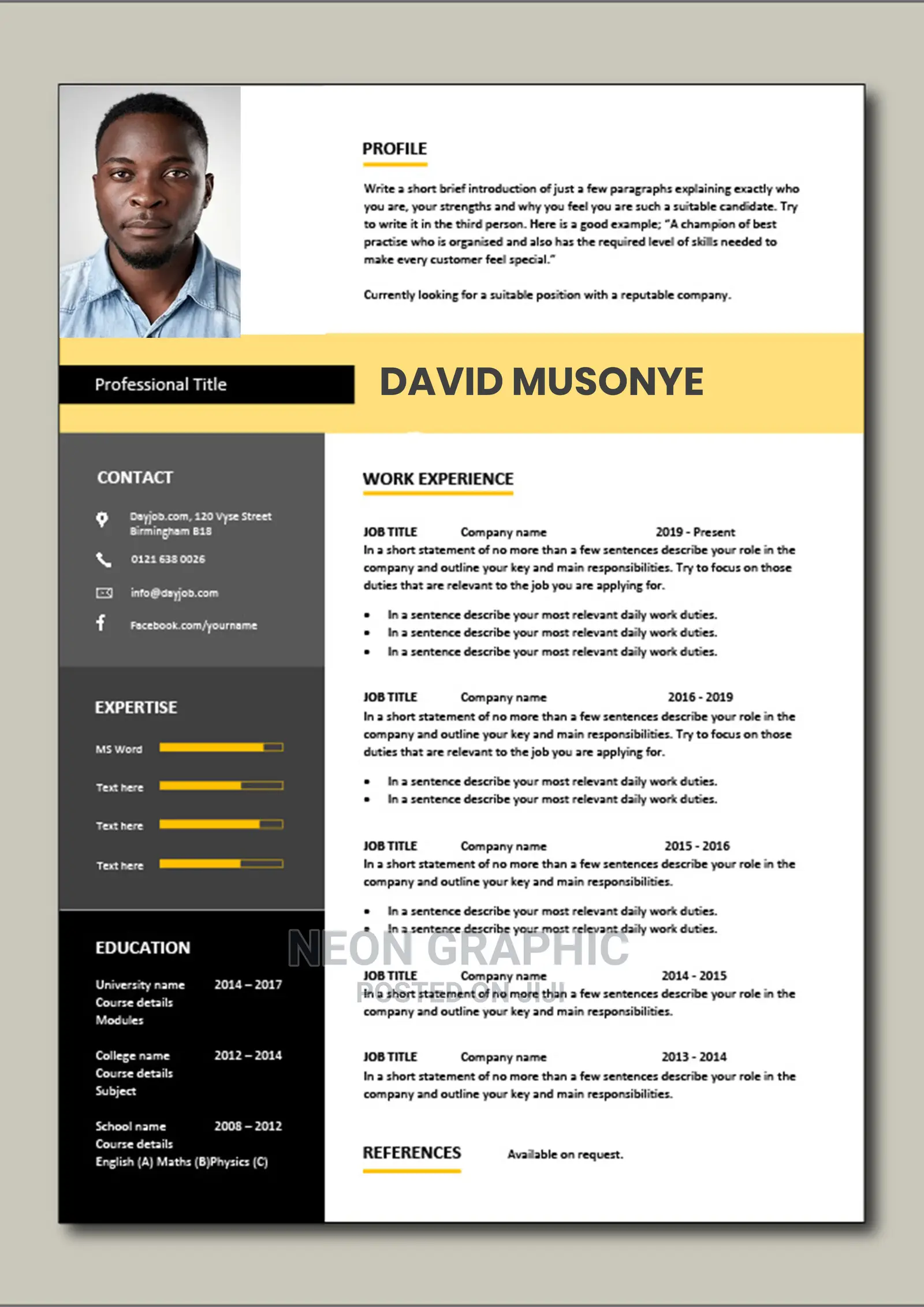 Curriculum Vitae (Cv) Writing
