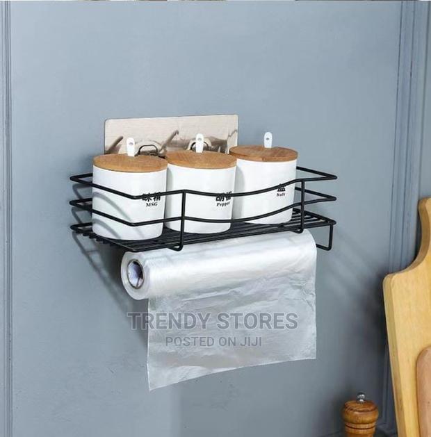 Wrought Iron Wall Mounted Storage Rack - main view