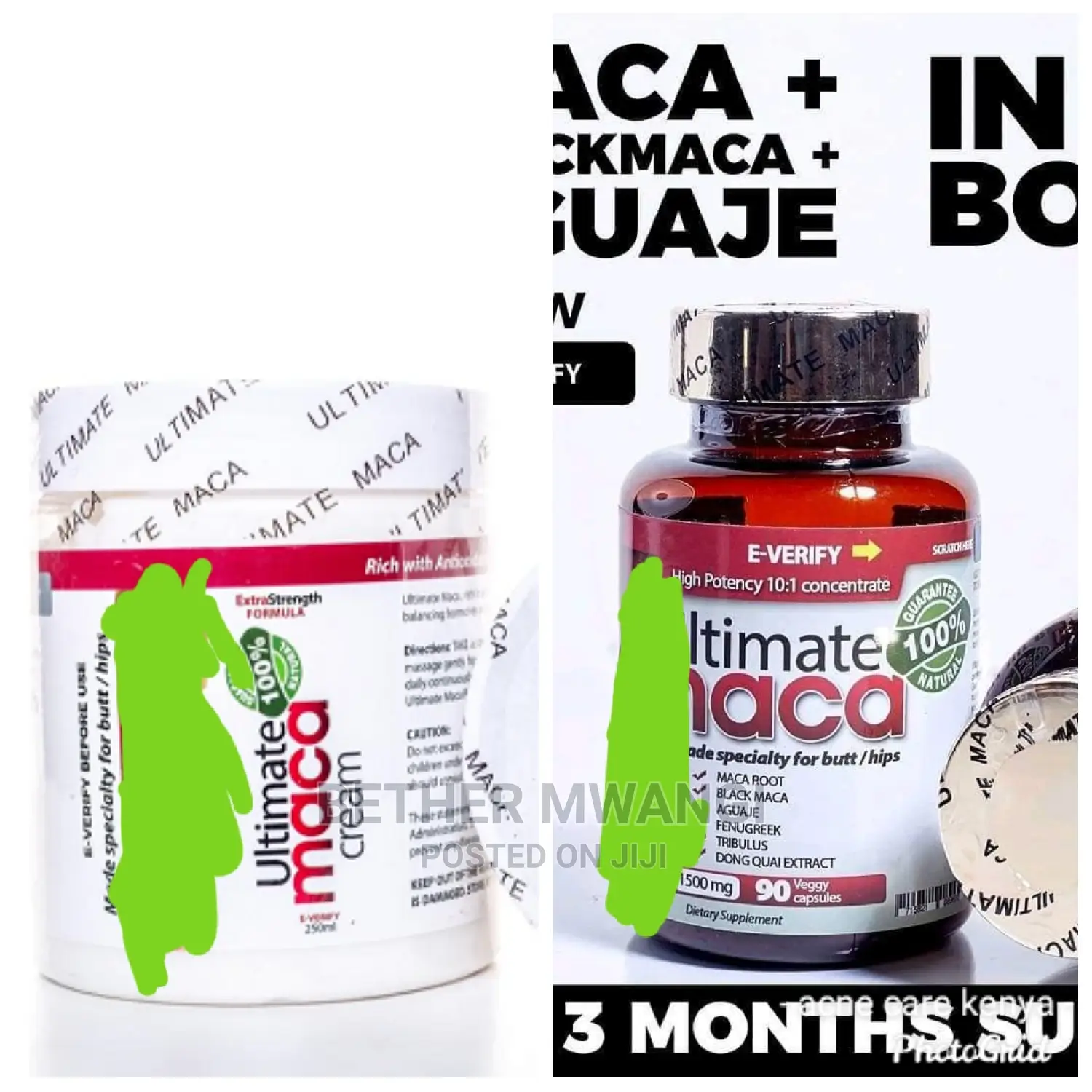 Ultimate Maca Pills +Ultimate Maca Cream Combination