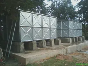 Pressed Panel Tank Mounted on a Dwarf Wall