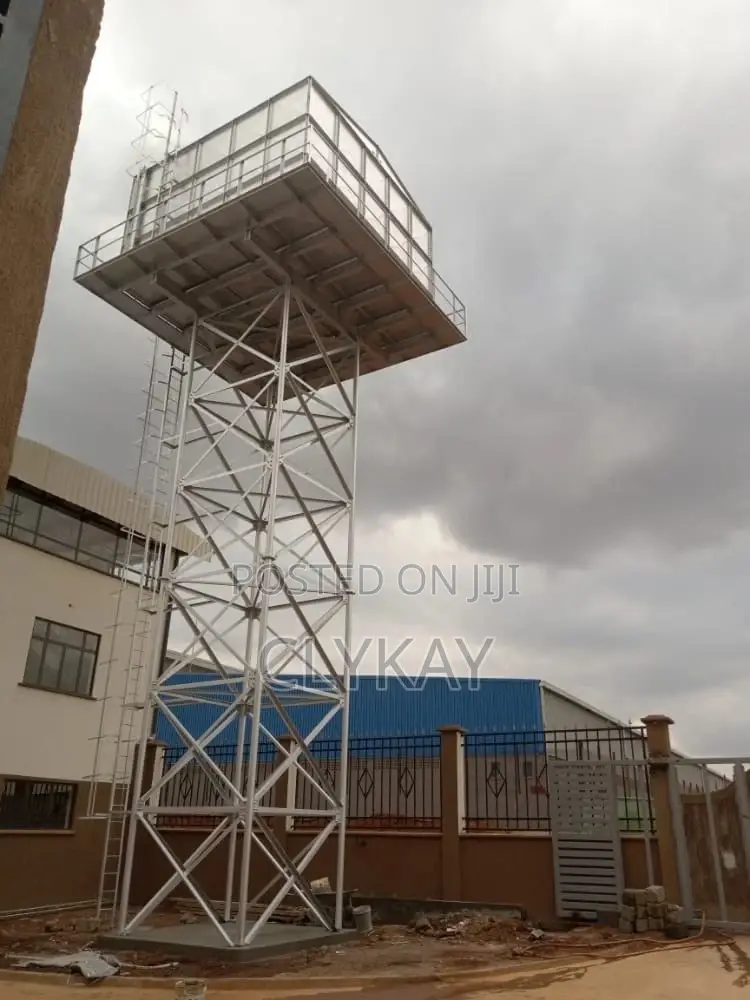 Fabricated Pressed Steel Tank With Raised Steel Tower