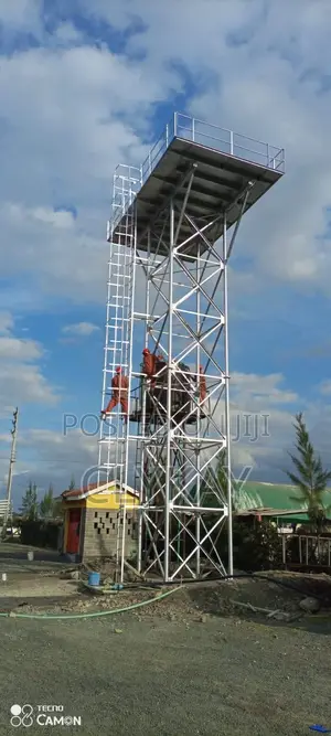 Fabricated Pressed Steel Tank With Raised Steel Tower