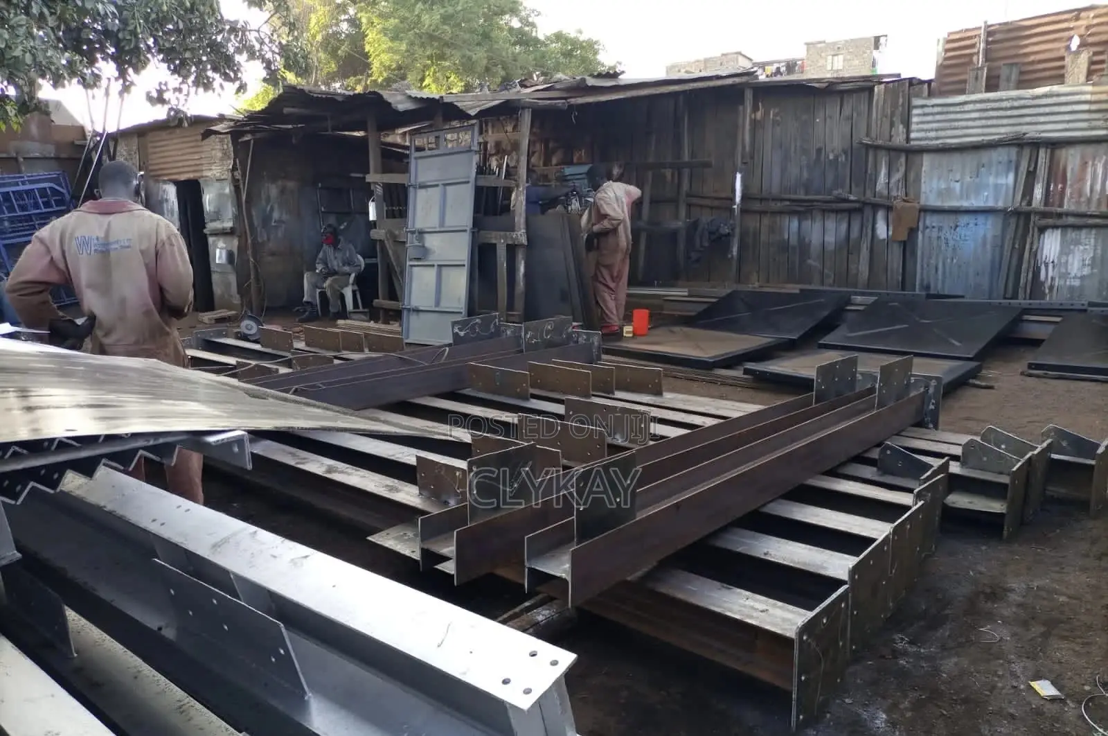 Fabricated Pressed Steel Tank With Raised Steel Tower