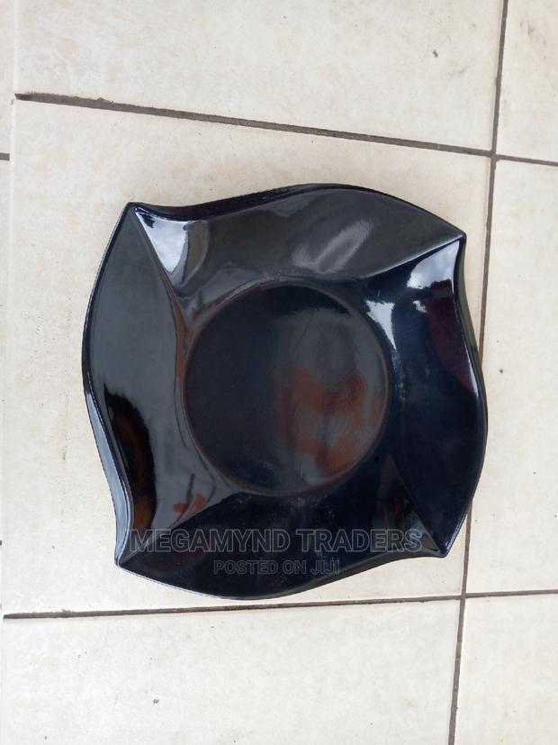 12pc Melamine Plates/Melamine Black Plates/Black Plates