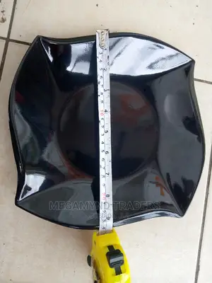 12pc Melamine Plates/Melamine Black Plates/Black Plates