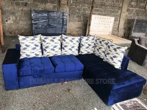 Smart L Shape Sofa Blue