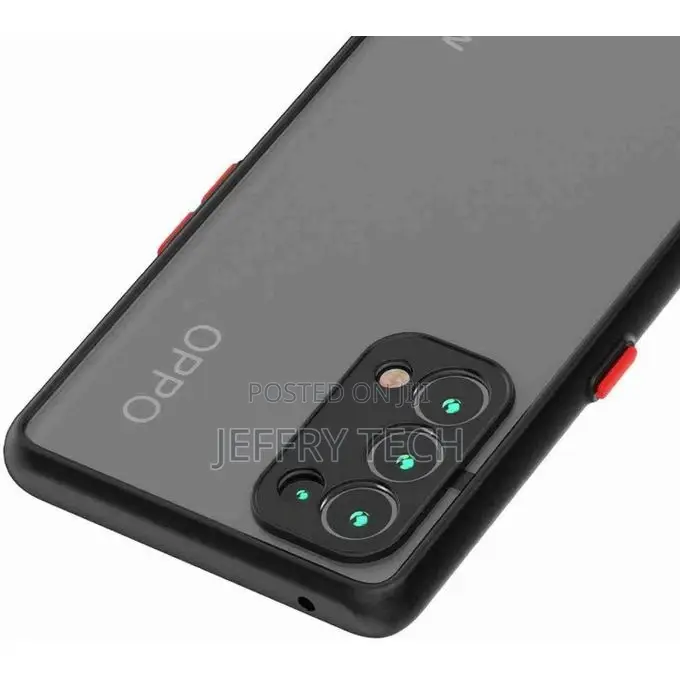 Generic Silicone Cover for Oppo Reno 5 (Black Cover)