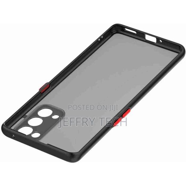 Generic Silicone Cover for Oppo Reno 5 (Black Cover) - thumbnail 3