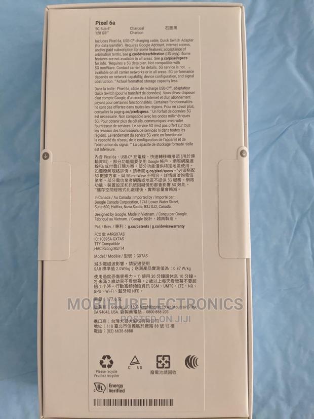 New Google Pixel 6a 128 GB Black - thumbnail 2