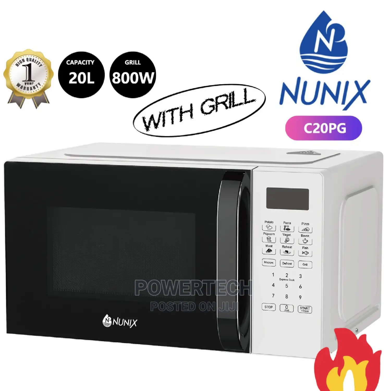 Microwave 20 Litres With Grill! Nunix