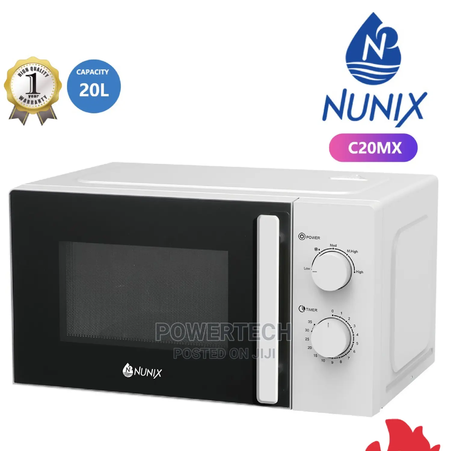 Manual Microwave 20 Litres Nunix