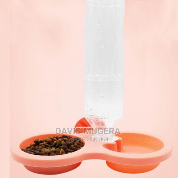 Automatic Hanging Water Drinking Feeder With Food Bowl - thumbnail 4