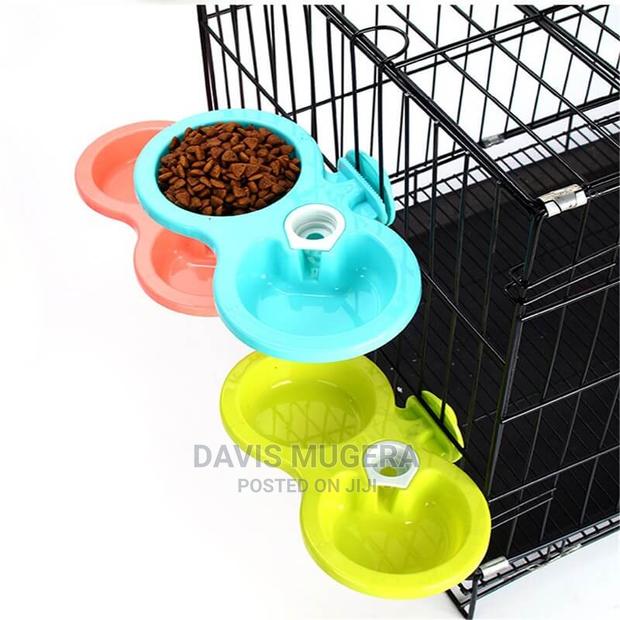 Automatic Hanging Water Drinking Feeder With Food Bowl - thumbnail 3