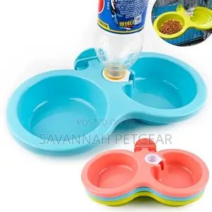 Automatic Hanging Water Drinking Feeder With Food Bowl