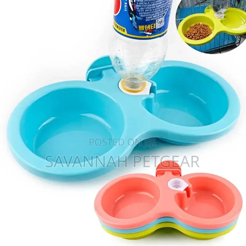 Automatic Hanging Water Drinking Feeder With Food Bowl