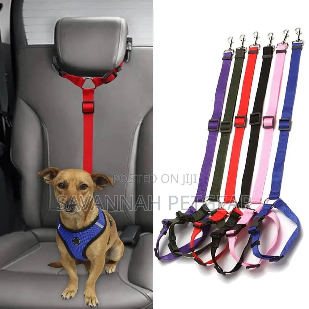 Headrest Adjustable Car Safety Dog Seat Belt