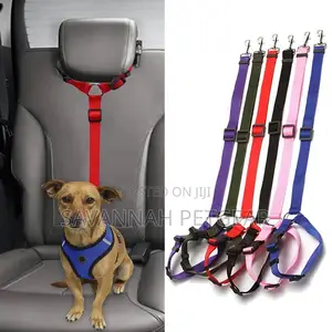 Headrest Adjustable Car Safety Dog Seat Belt