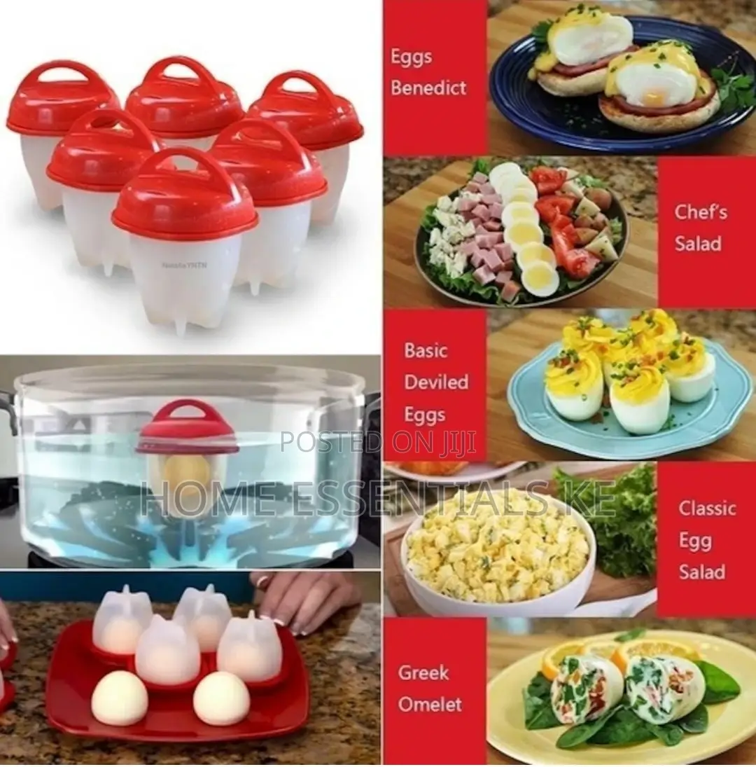6pcs Silicone Egg Boiler