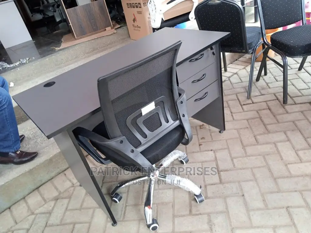 1.2 Mtrs Office Desk Plus Low Back Recliner Mesh Chair