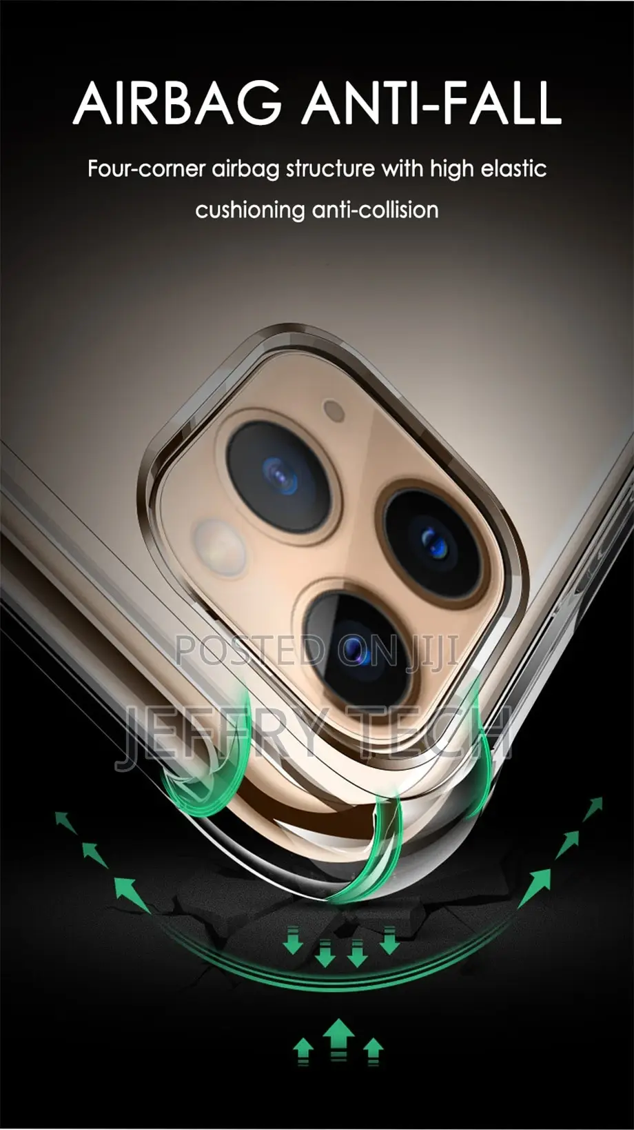 Transparent Shockproof Case for iPhone 11 Pro Max XS XR 7 8