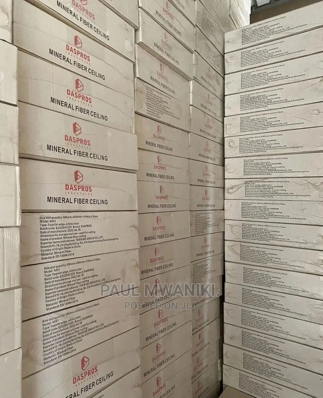 Mineral Fibre Acoustic Ceiling.