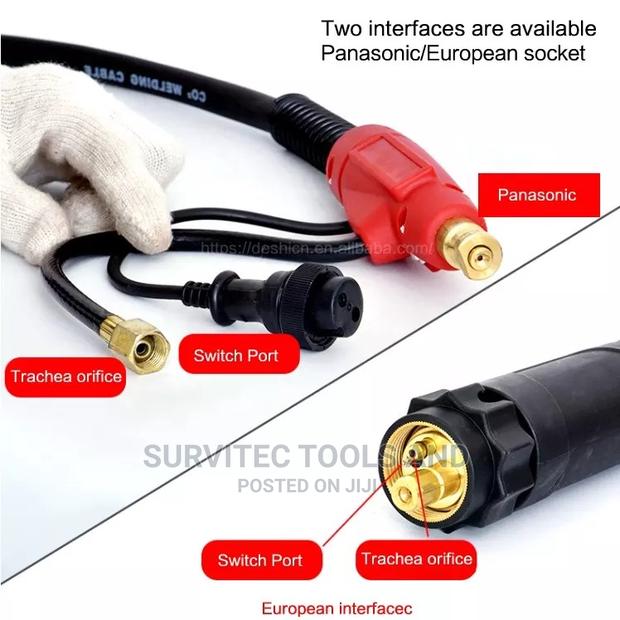 Mig Torch 350A Euro Connection and Panasonic Connection - thumbnail 2