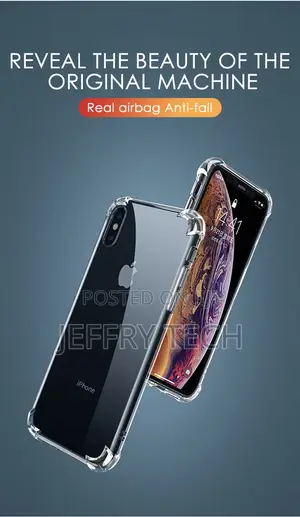 Transparent Shockproof Silicone Case for iPhone 11 X Xr Xs M