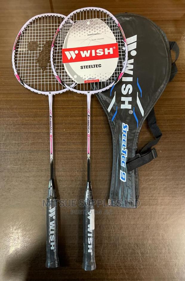 Pair of Wish Badminton Racket in Bag