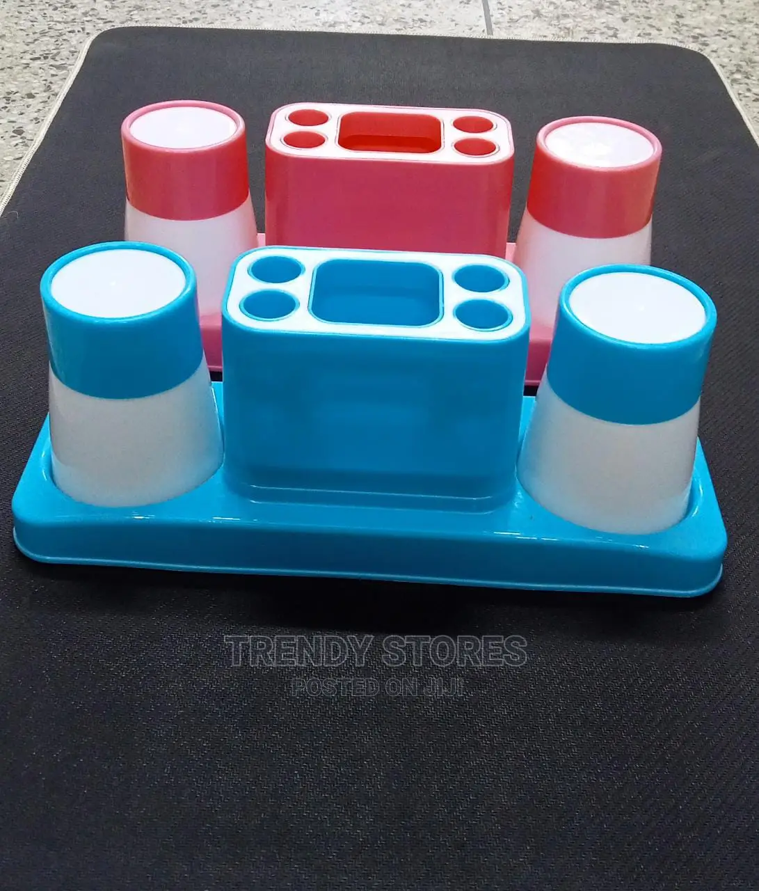 Toothbrush Holder With 2 Cups