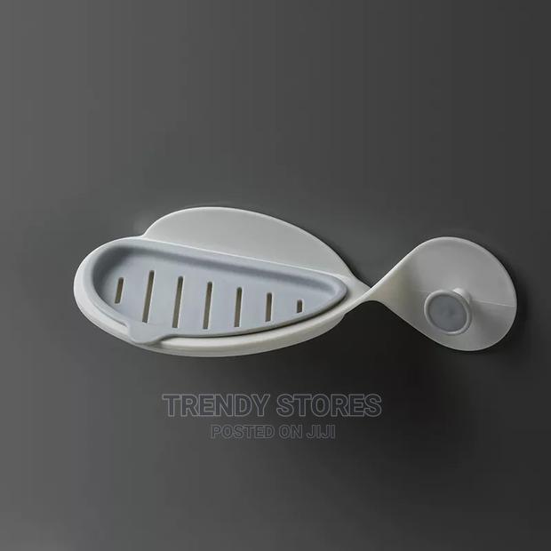 Fish Design Soap Holder With an Adhesive Tape