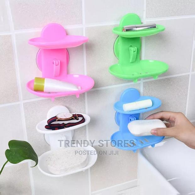 Suction Type Double Layer Soap Holder