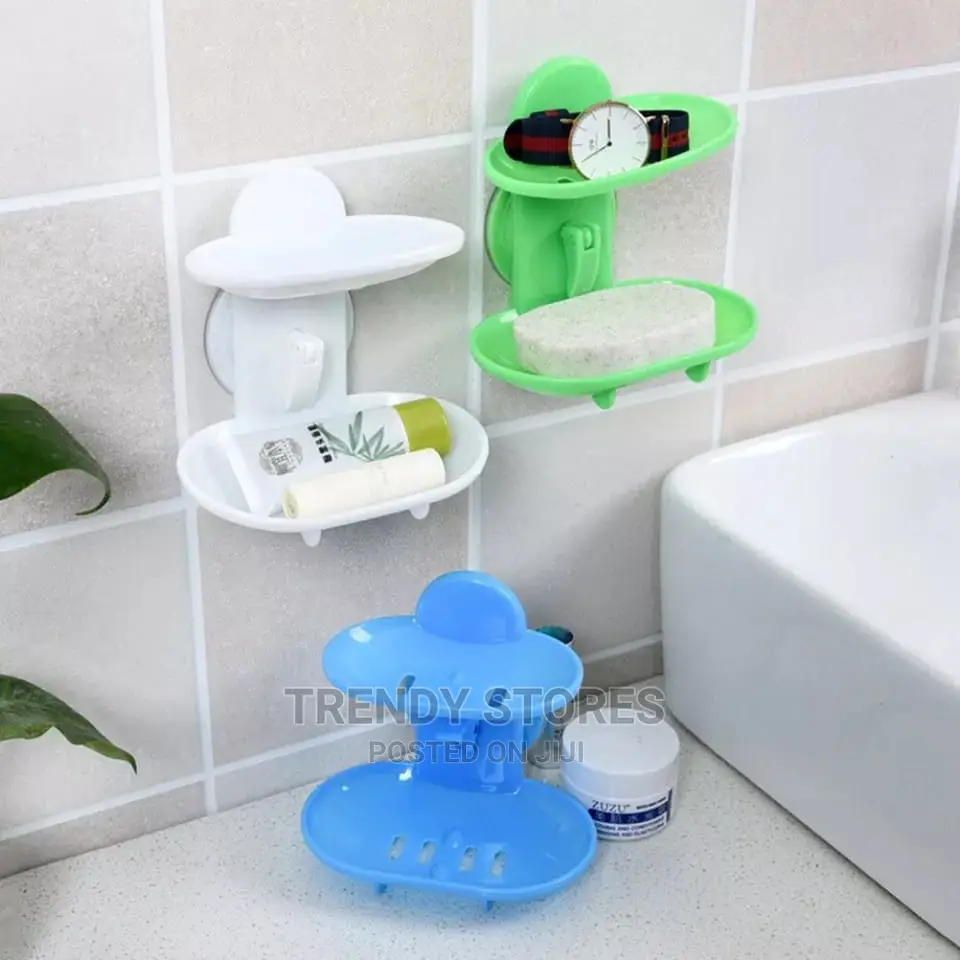 Suction Type Double Layer Soap Holder