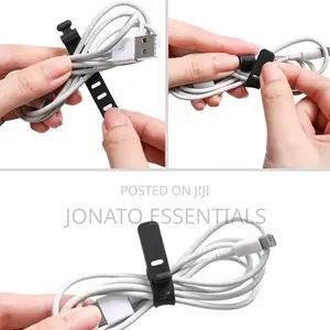 10pcs Reusable Silicone Cable Ties, Cord Organizers, Wire Straps