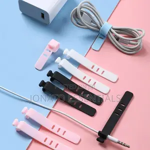 10pcs Reusable Silicone Cable Ties, Cord Organizers, Wire Straps