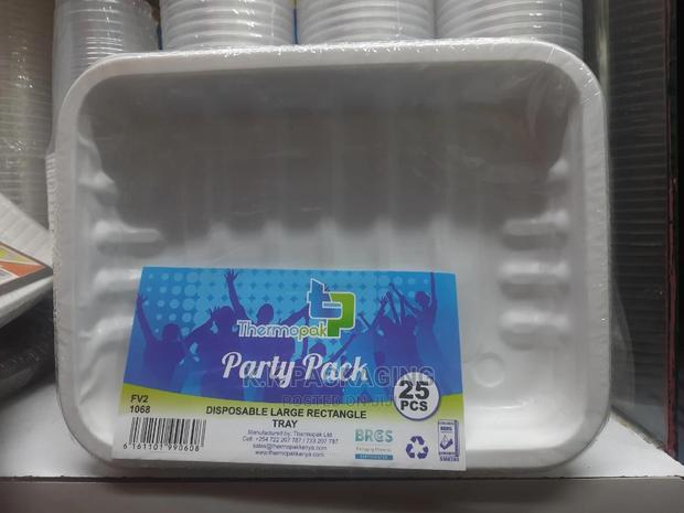 25pcs Plastic Plates - thumbnail 2
