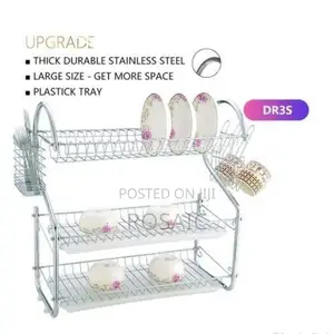 3 Layer Dish Rack (Stainless)
 at 1700