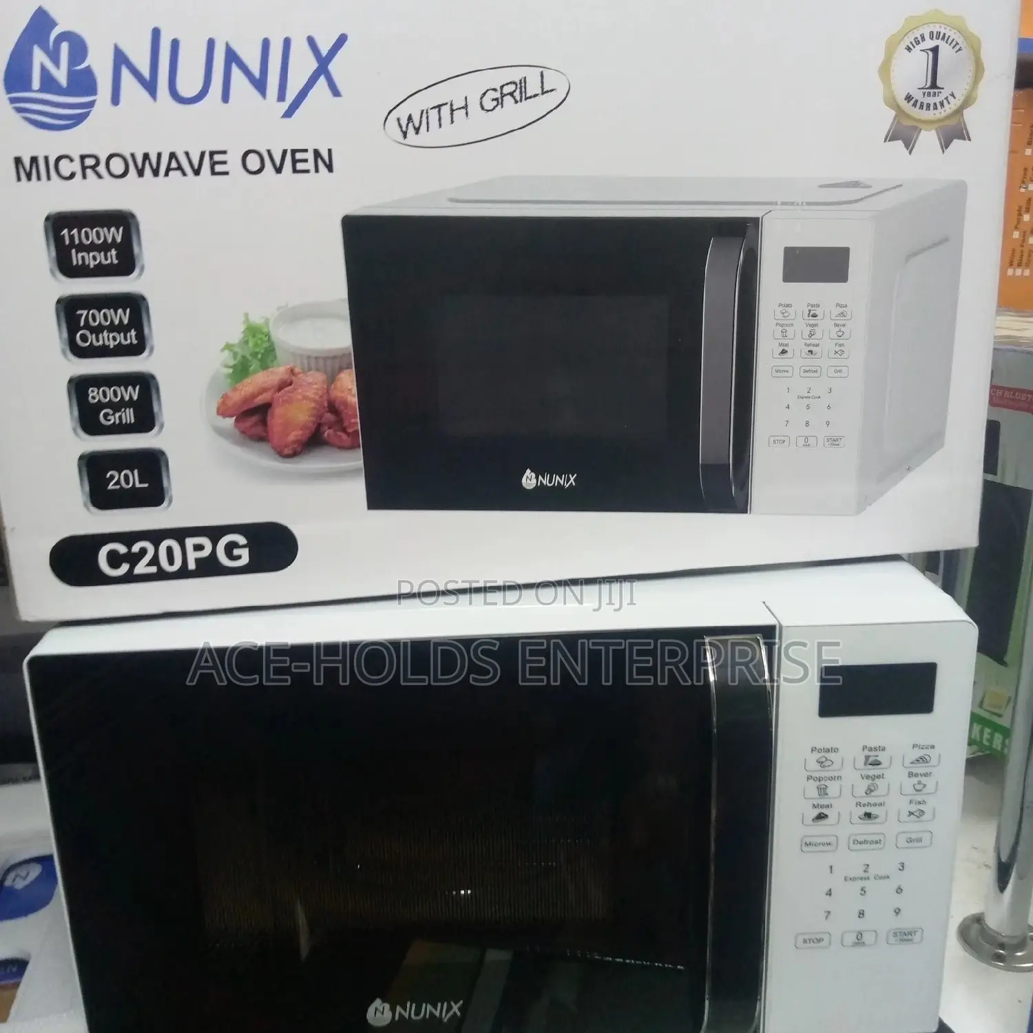 Nunix Digital Microwave Oven With Grill