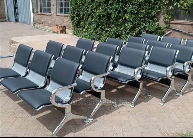 Bench Waiting Chairs 3 Seater Padded - main view