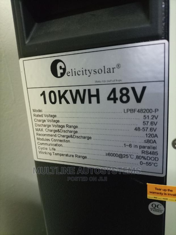Felicity 10kw 48V Lithium Ion Battery (200ah 48V) - main view