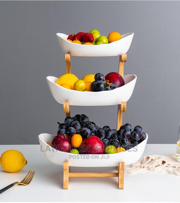 3 Layer Nordic Ceramic Fruit Rack