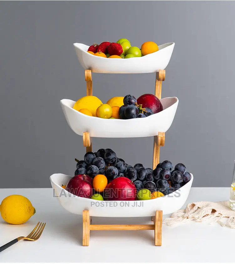 3 Layer Nordic Ceramic Fruit Rack