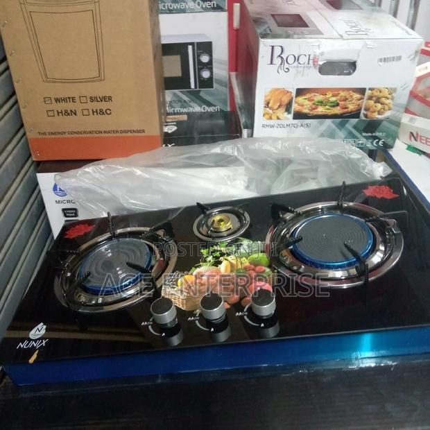 Nunix 3 Burner Table Top Gas Cooker