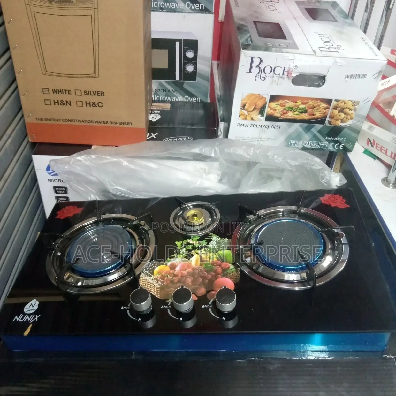 Nunix 3 Burner Infrared Table Top Gas Cooker