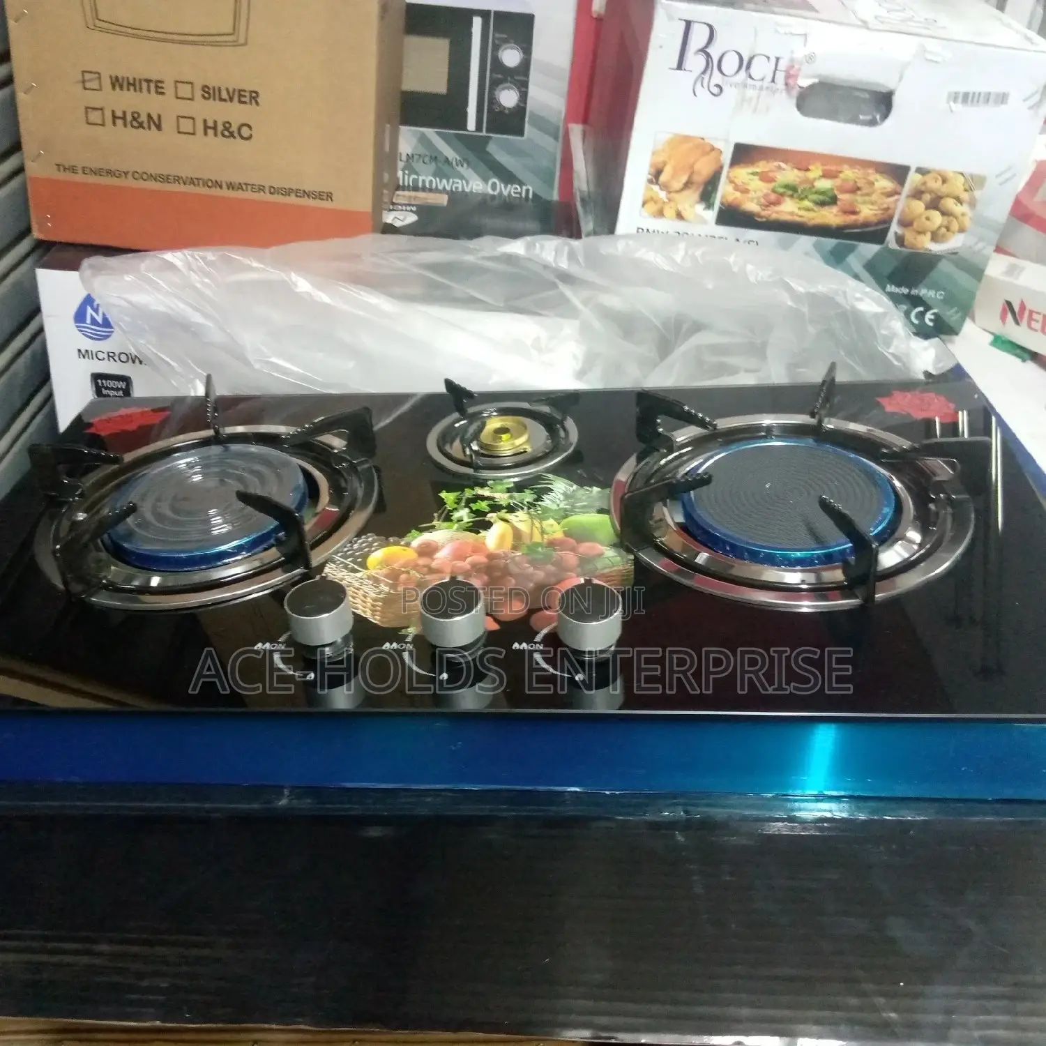Nunix ELEGANT CONVINIENT 3 Burner Table Top Cooker Infrared