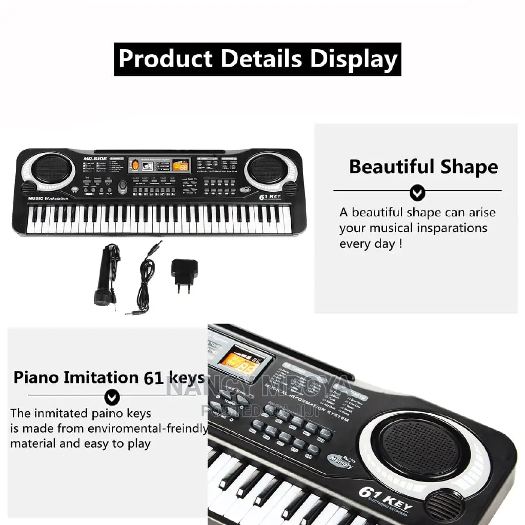 61 Key Electric Kids Piano Keyboard Available