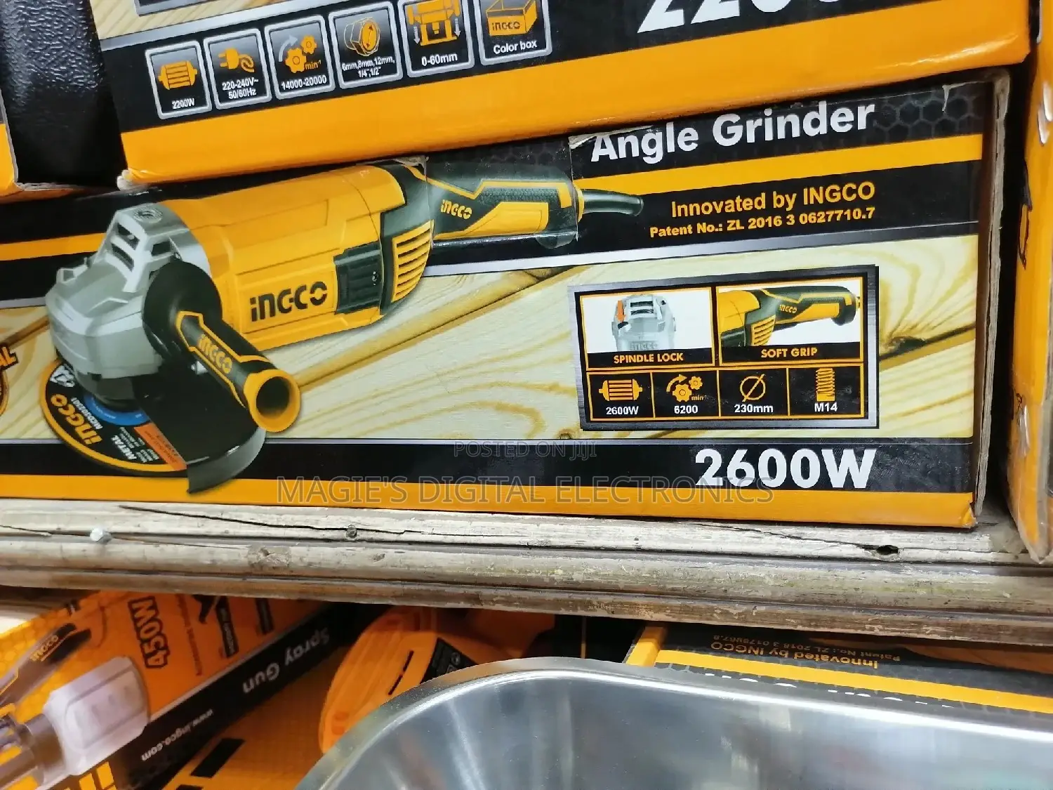 1600watt Ingco Angle Grinder