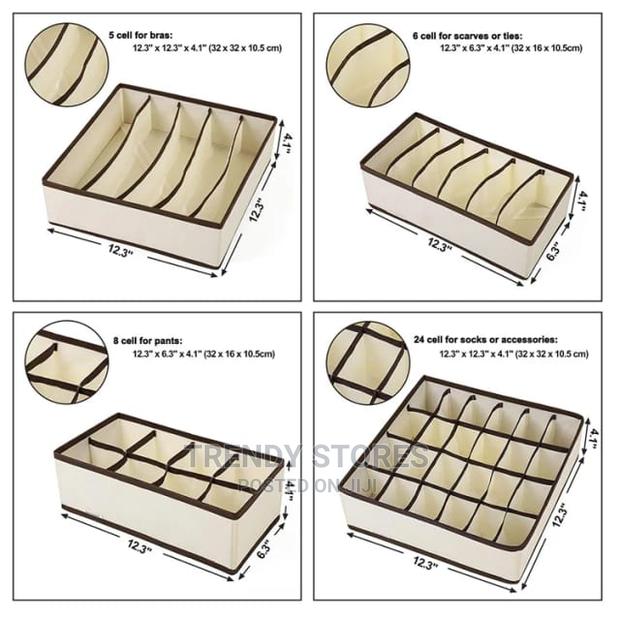 4pcs Innerwear Organisers With Dividers - thumbnail 3