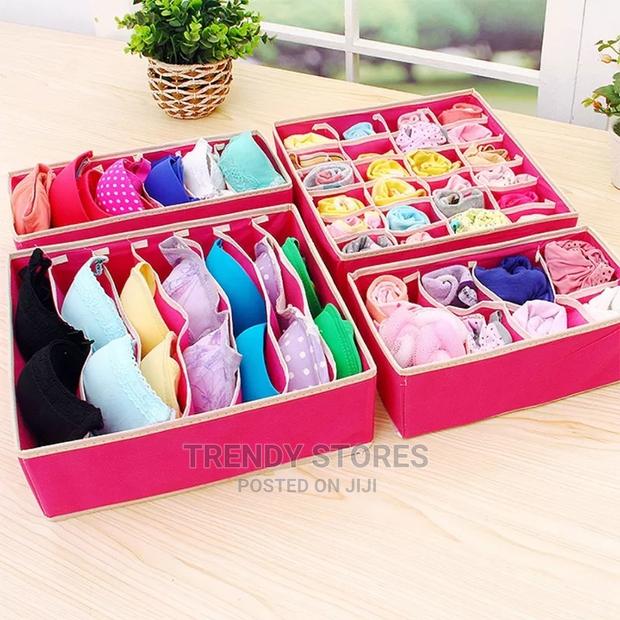 4pcs Innerwear Organisers With Dividers